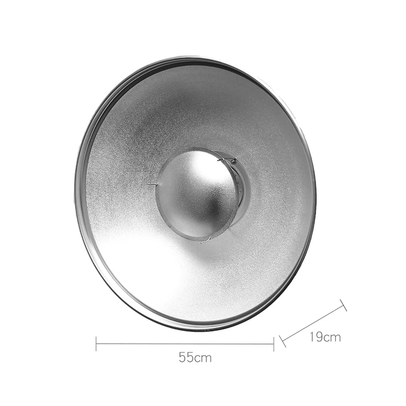 Beauty Dish 55Cm - 55cm 22 スタジオ シルバー ビューティーディッシュ ボーエンズマウント