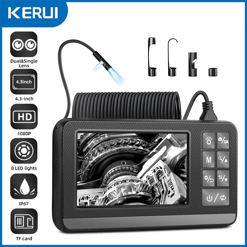 Photography Lighting Diagram - Kerui-産業用内視鏡,検査カメラ,4.3インチLCD,ライト付き,hd 1080p, ip67,防水,ボアスコープ,LED,車用