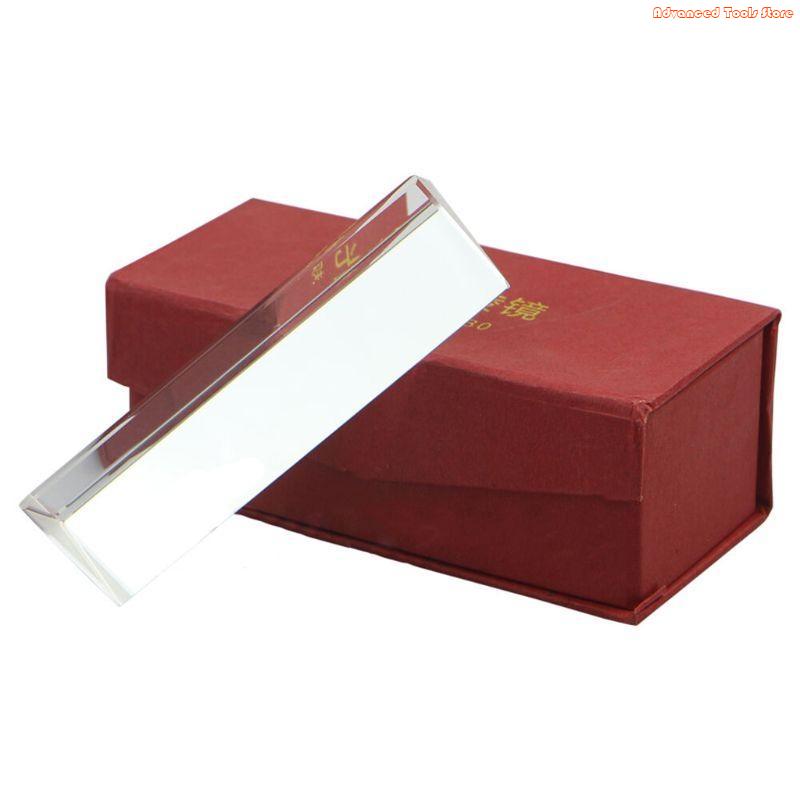Photography Lighting Triangle - 10CM 光学ガラストリプル三角プリズム物理屈折光スペクトル 4 インチ W91B