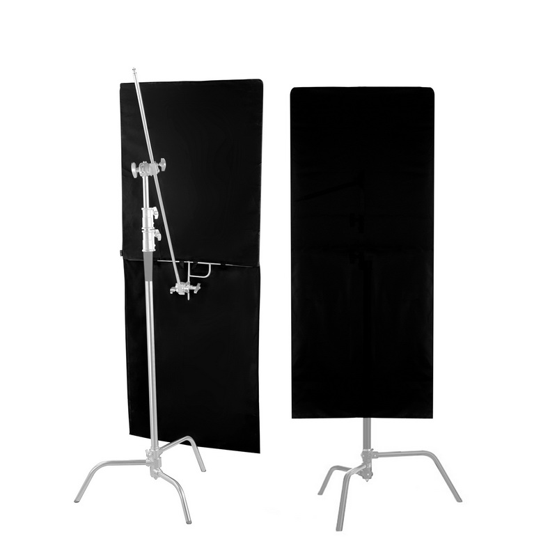Beauty Dish 55Cm - セレンズ フロッピーフラッグカバークロス 75x90cm（拡張時75x188cm）光遮断ソリッドフラッグ生地 写真・ビデオ用 ステンレスフラッグパネル