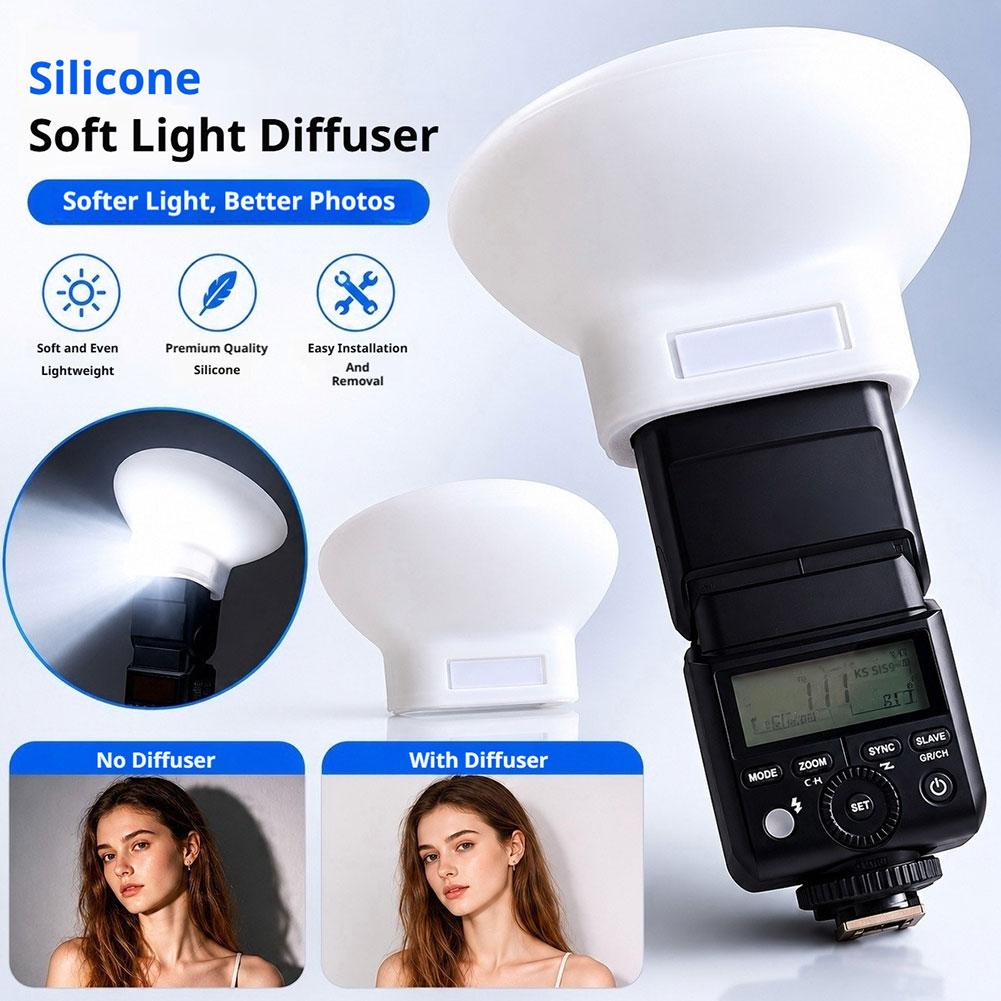 Photography Lighting Godox - Godox IT32 TT350 V350 V480写真撮影用ポータブルソフトシリコンフラッシュディフューザーカバーソフトライトボックス、硬い影を解消