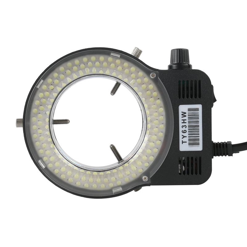 Photography Lighting Spotlight - 調整可能な 144 LED リングライト照明ランプ産業用ステレオ三眼顕微鏡ビデオカメラレンズ拡大鏡 110V 220V