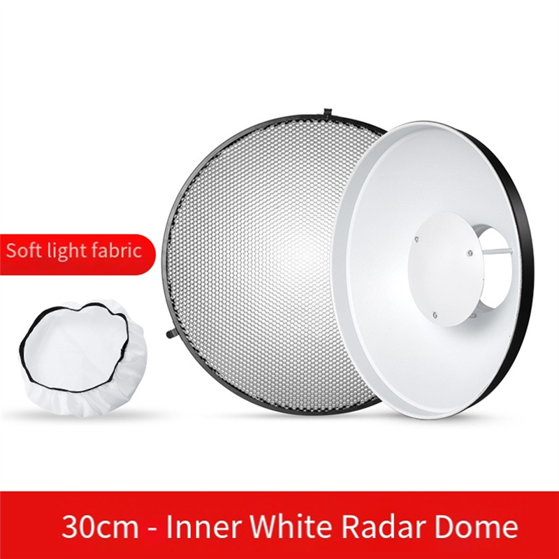 Beauty Dish 55Cm - AT82-スタジオポートレート写真撮影用ビューティーディッシュリフレクター30センチメートルハニカムグリッド強化された照明制御
