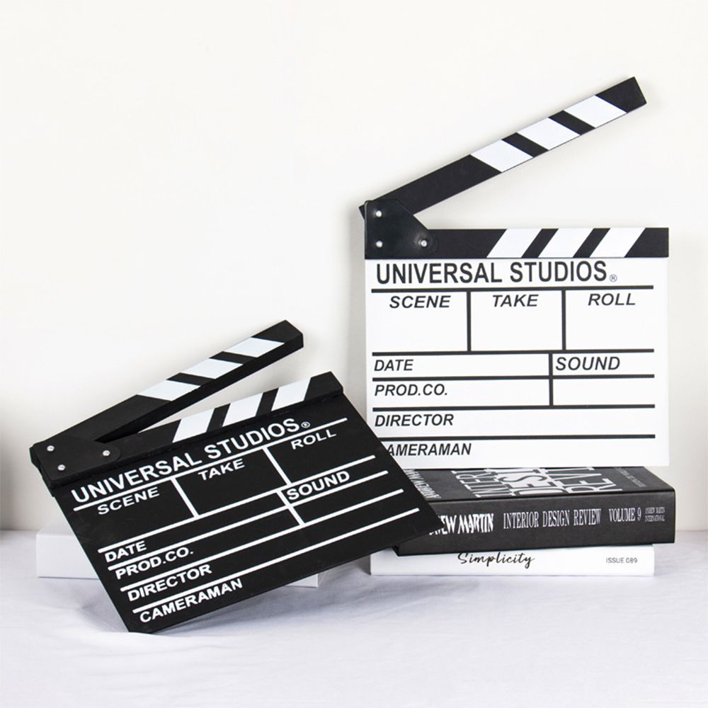 Beauty Dish 55Cm - ディレクタービデオシーン用木製クラッパーボード、テレビ映画シネマ用クラップボード、写真撮影用小道具、Vlog録画用、吊り下げ装飾