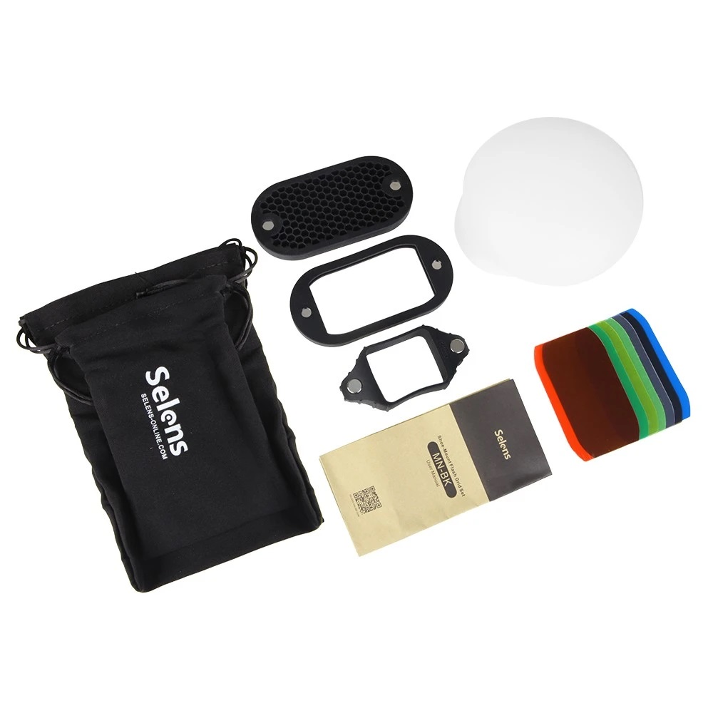 Selens-ハニカムグリッドライトスフィア付きスノーシュー - Snoot Flash Modifier のレビューと価格