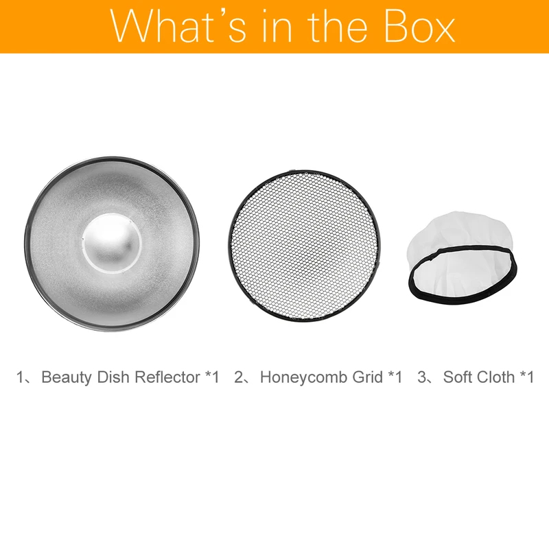 55cm 22 スタジオ シルバー ビューティーディッシュ  - Beauty Dish 55Cm のレビューと価格