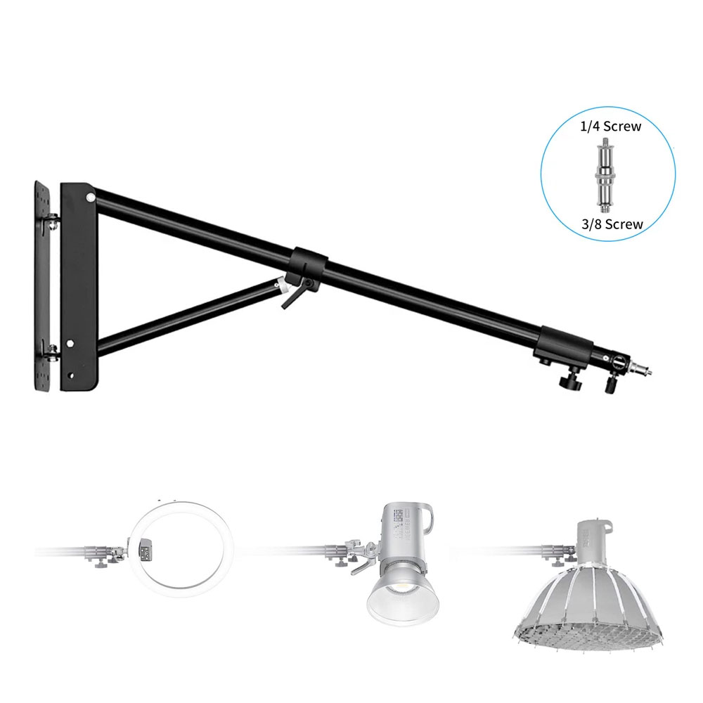 写真撮影用三角アーム付きストロボライト,壁掛け,ソフトボック - Photography Lighting Triangle のレビューと価格