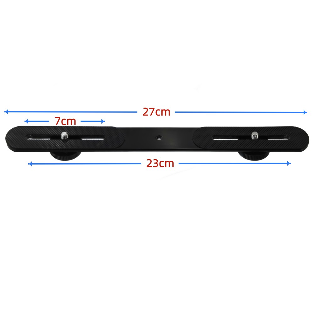 デュアルフラッシュブラケット 1/4インチネジ ホットシュー - Photography Lighting Diagram のレビューと価格