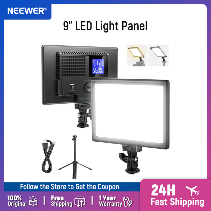 NEEWER ベーシック 9インチ LEDライトパネル、32 - Photography Lighting Kit Neewer のレビューと価格