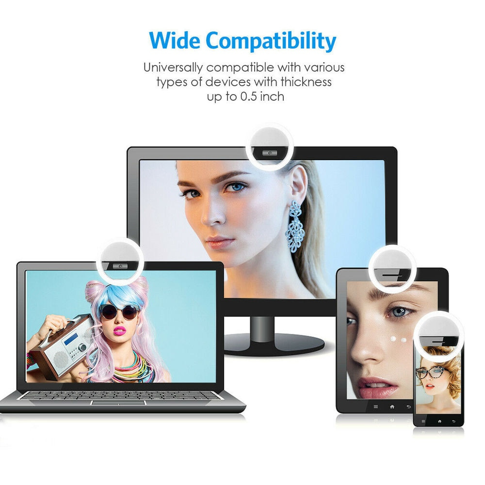 LEDセルフィーフィルライトUSB充電式LEDセルフィーリン - Photography With Lighting のレビューと価格