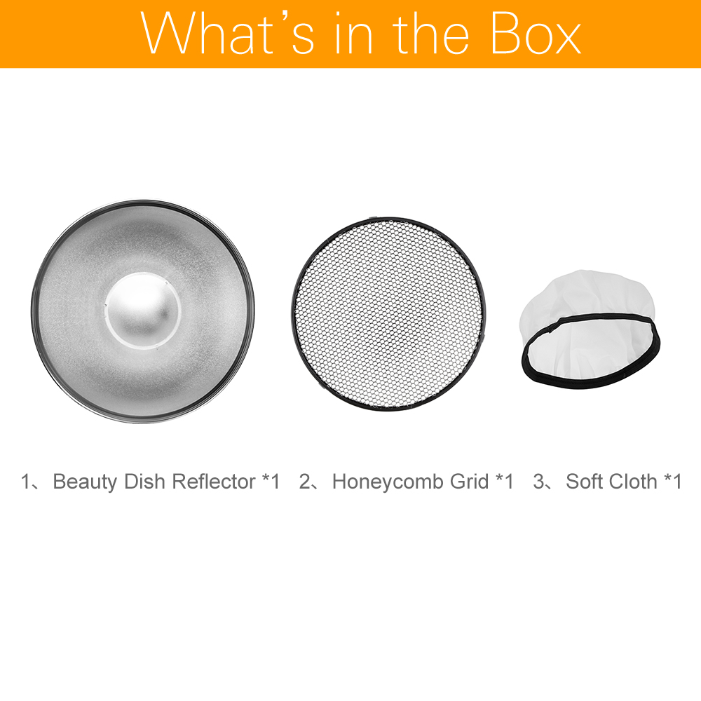 55cm 22インチ スタジオ シルバー ビューティー ディ - Beauty Dish 55Cm のレビューと価格