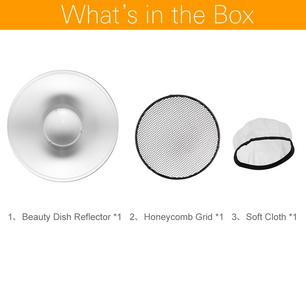 ゴドックス 55cm 22インチ スタジオ ホワイト ビュー - Beauty Dish 55Cm のレビューと価格
