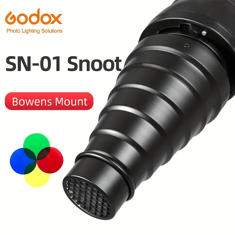 GODOX ボーエンズマウントスヌート ハニカムグリッド＆5 - Snoot Flash Modifier のレビューと価格