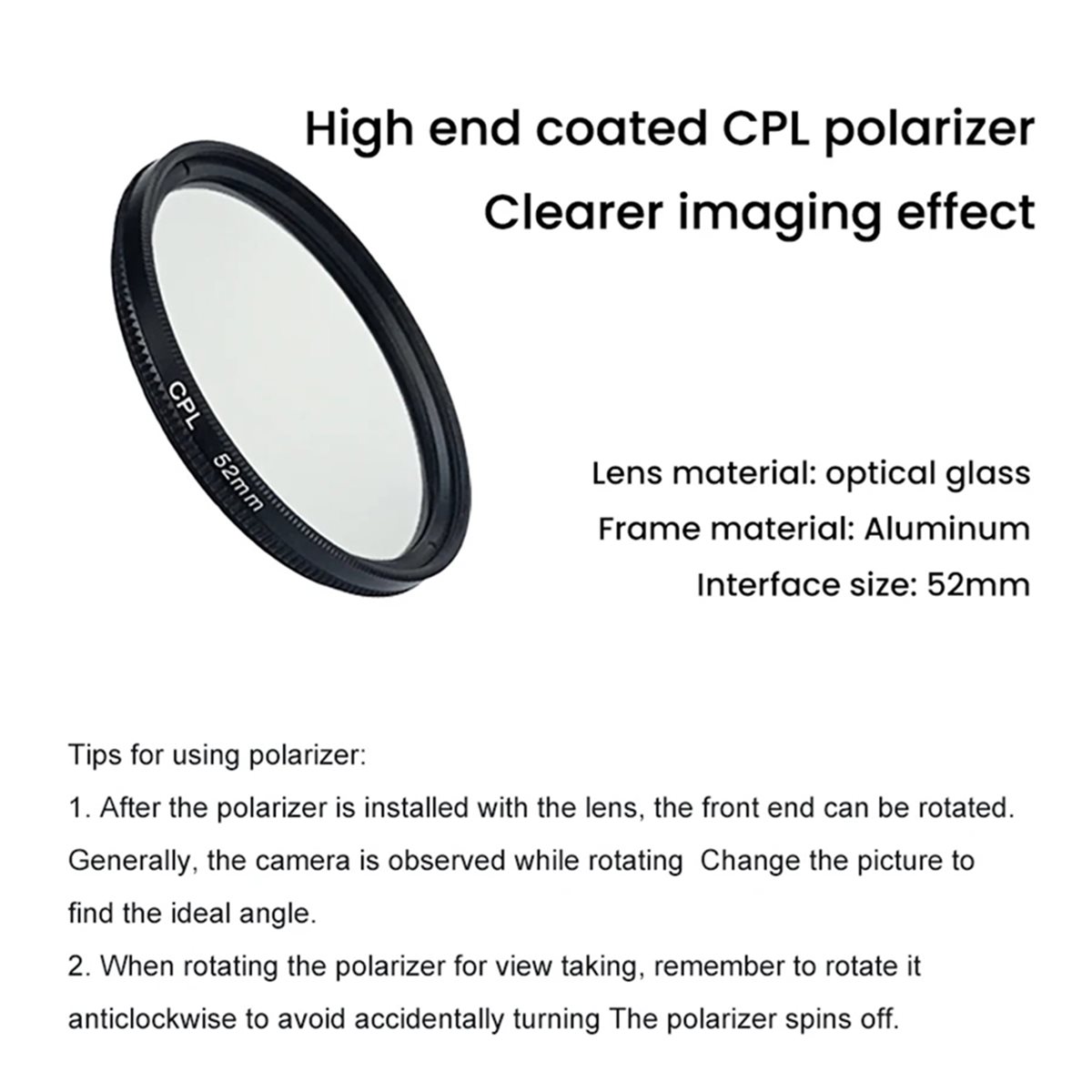 AU47-タトゥーや昆虫の光の反射を軽減する52mm CPL - Jewelry Photography Lighting Kit のレビューと価格