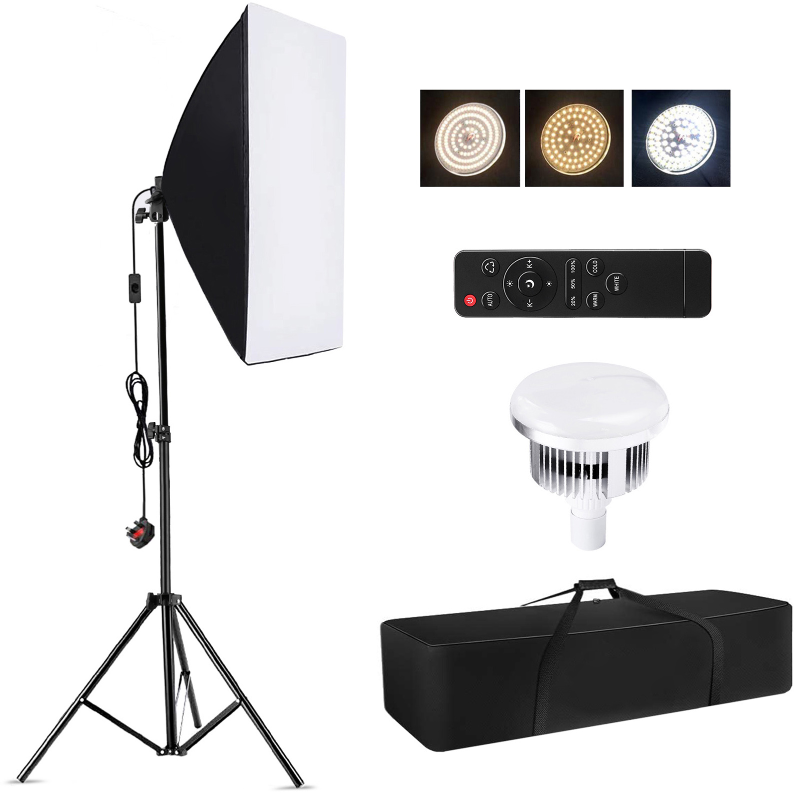 Camnoon Studio 写真撮影ライトキット ソフトボ - Photography Lighting Kit のレビューと価格