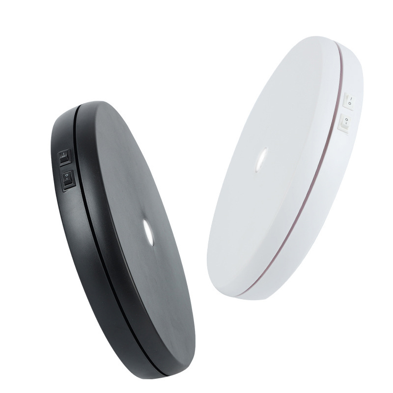 25CM電動回転スタンド、LEDライト付き、360度撮影ター - Jewelry Photography Lighting Kit のレビューと価格