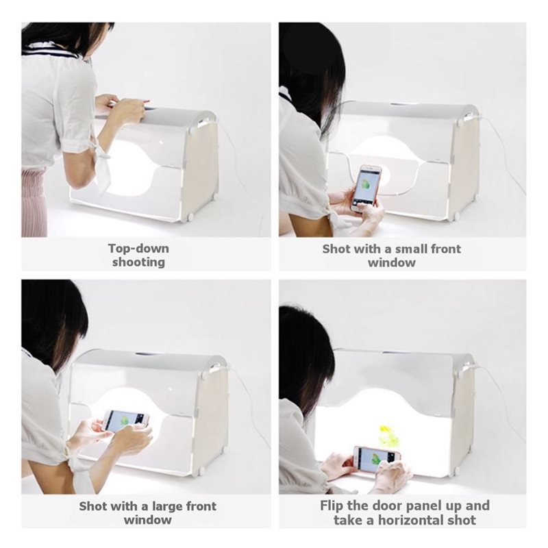 DT24 LEDフォトライトボックス、調光可能な写真用ソフト - Jewelry Photography Lighting Kit のレビューと価格
