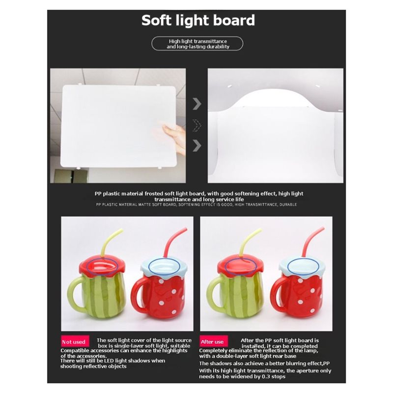 DT24 LEDフォトライトボックス、調光可能な写真用ソフト - Jewelry Photography Lighting Kit のレビューと価格