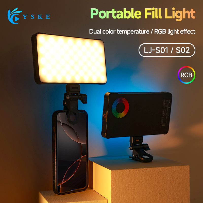 RGB LEDビデオライト、ストレートポケット撮影用照明クリ - Photography Lighting Effects のレビューと価格