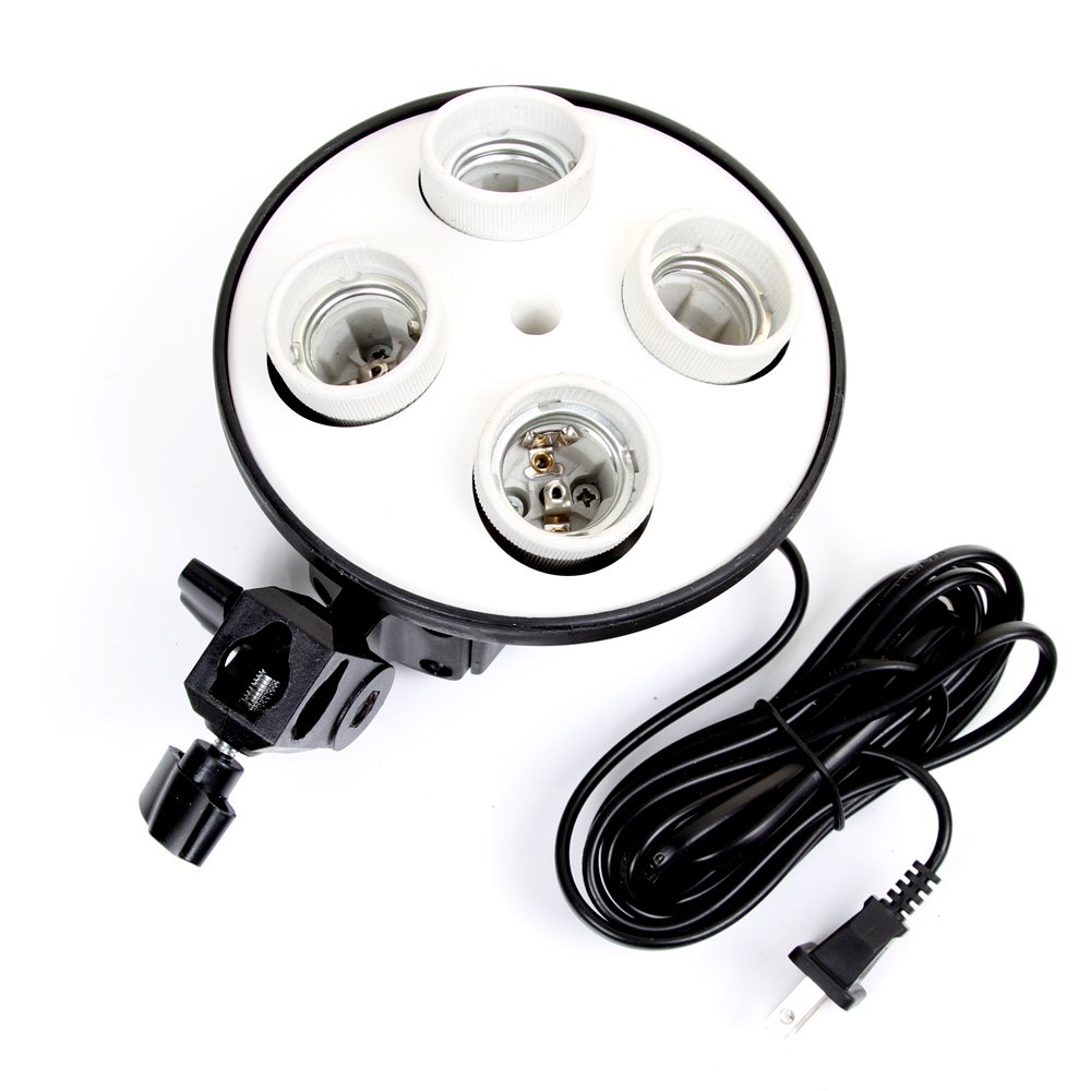 E27ベース4ランプホルダー電球ソフトボックスキットに使用写 - Photography Lighting Kit のレビューと価格