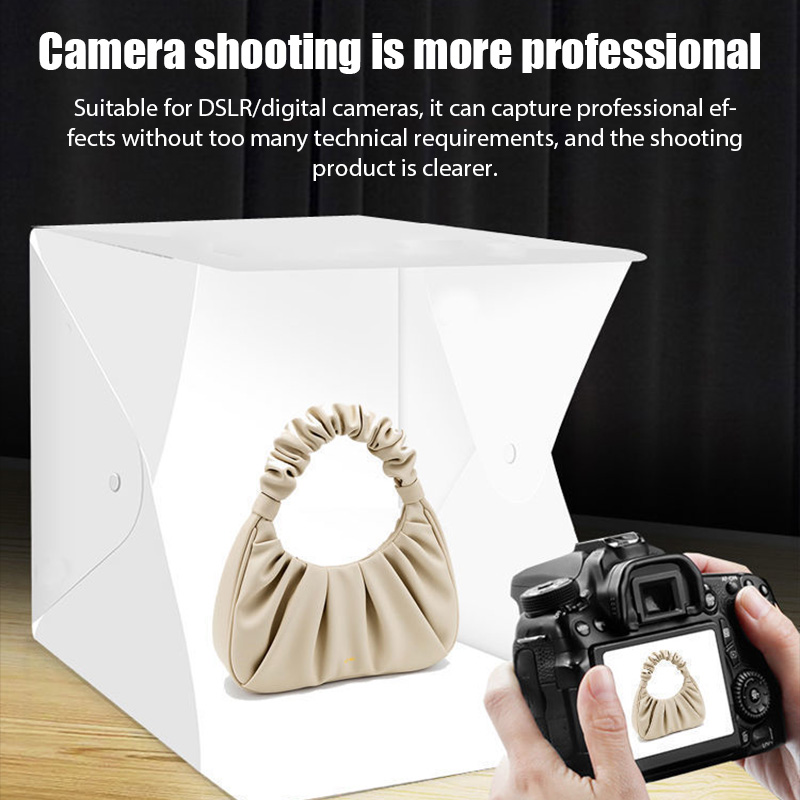 ライトボックス ミニフォトスタジオボックス 23*22*24 - Macro Photography Lighting Kit のレビューと価格