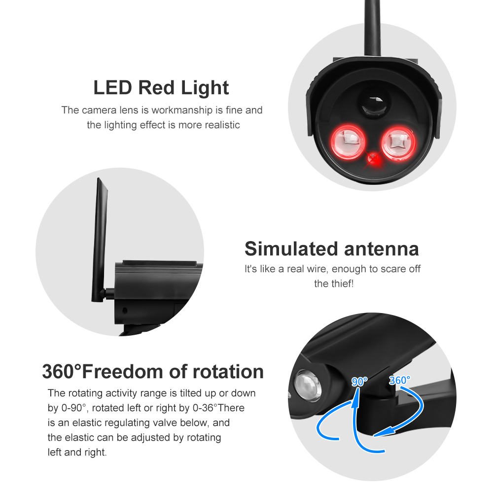 屋外ソーラーシミュレーションカメラ防水ダミーカメラホームセー - Photography Lighting Diagram のレビューと価格