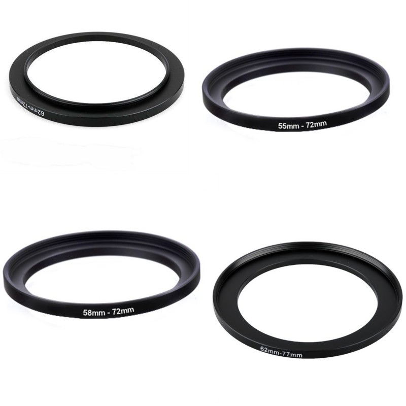 金属製のステップアップリング、レンズアダプターフィルター、4 - Macro Photography Lighting Kit のレビューと価格