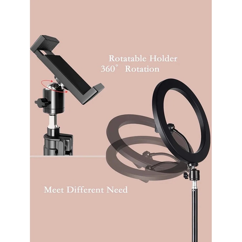 Desiontal 26cmリングライト、三脚スタンド付き、 - Photography Lighting Spotlight のレビューと価格