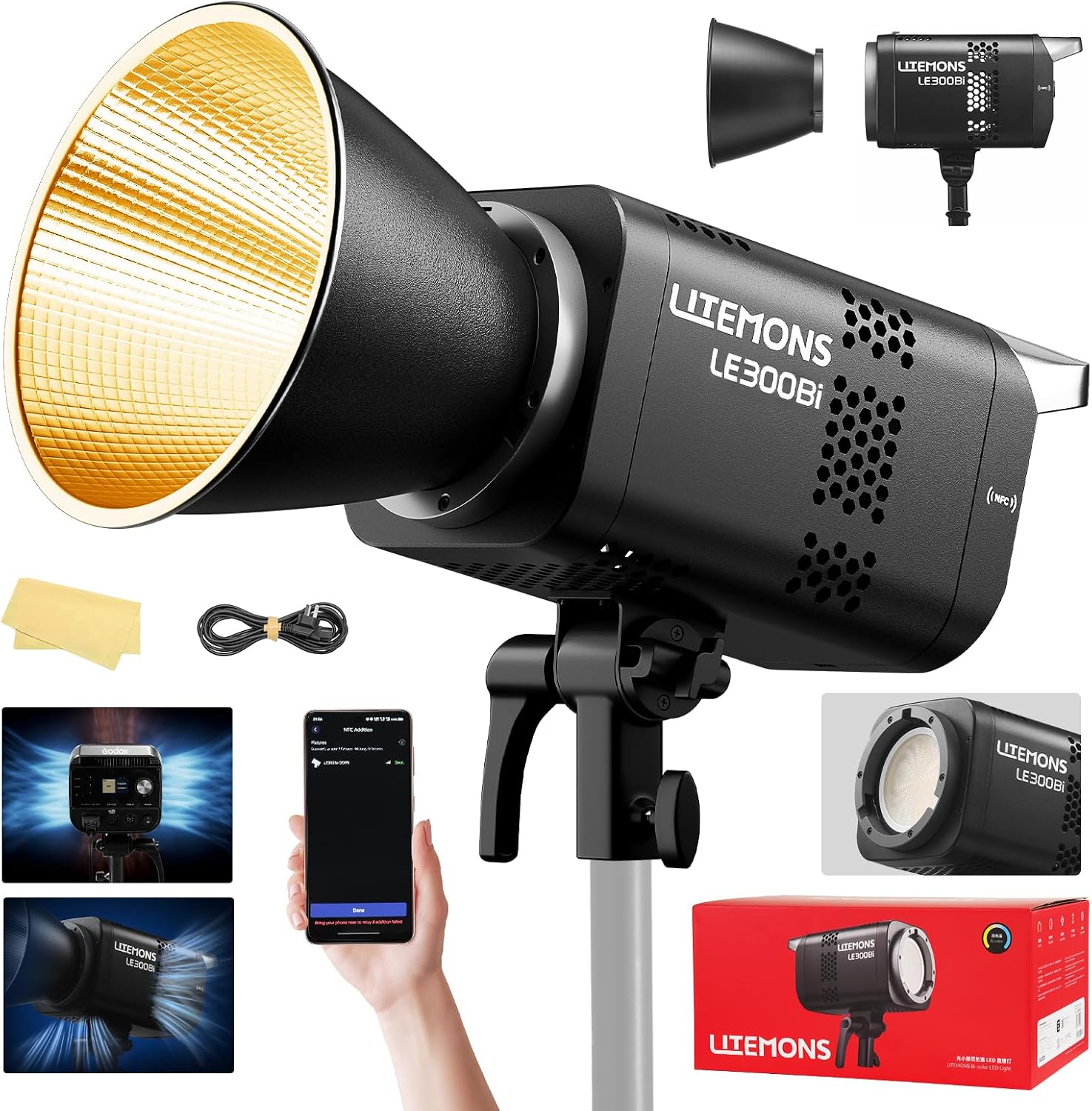 RGB LEDビデオ照明キット、3個セットのスタジオビデオラ - Photography Lighting Kit のレビューと価格