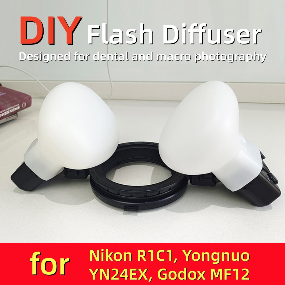 2 個 DIY シリコーンソフトボックス歯科マクロフラッシュ - Photography Lighting Godox のレビューと価格