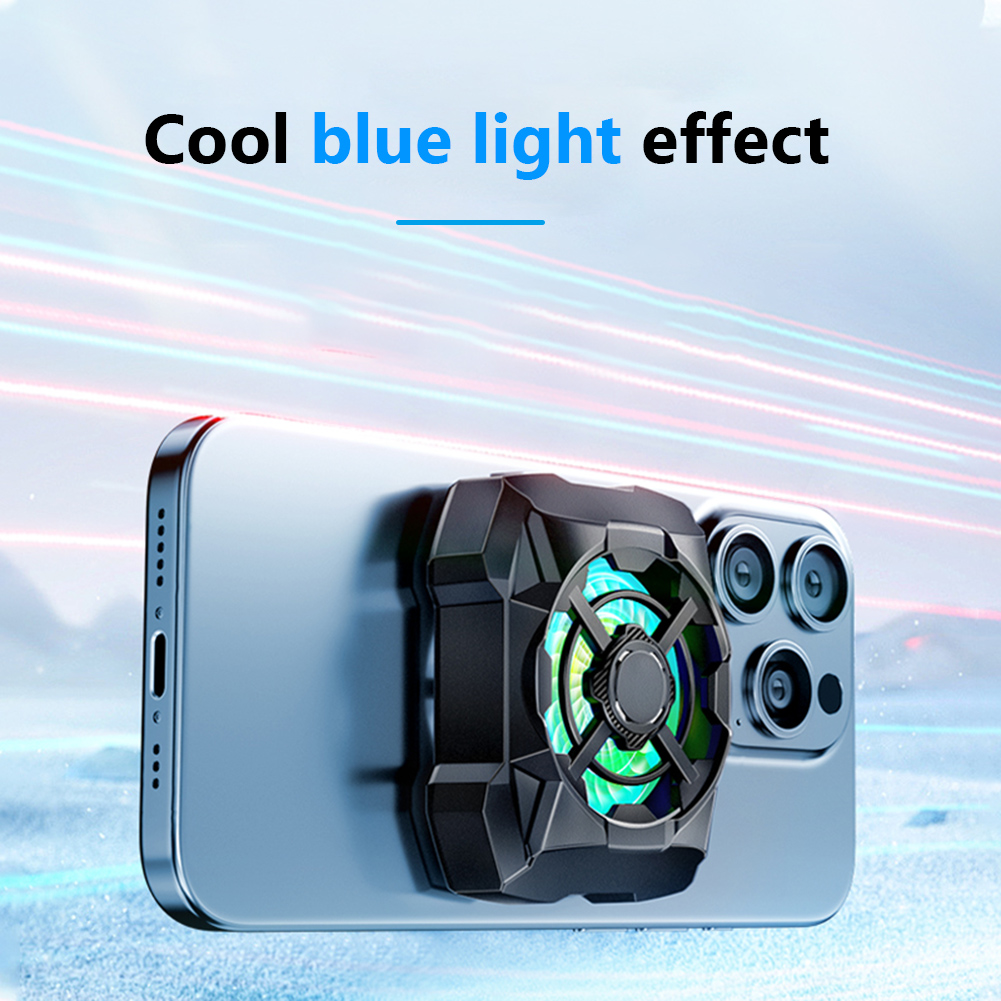 ブルーライト付きスマホクーラー 3段階風量調整可能 静音スマ - Photography Lighting Spotlight のレビューと価格