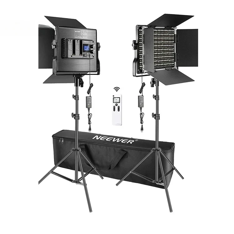 Neewer 2個セット アドバンスド 660 LED パネ - Photography Lighting Kit Neewer のレビューと価格