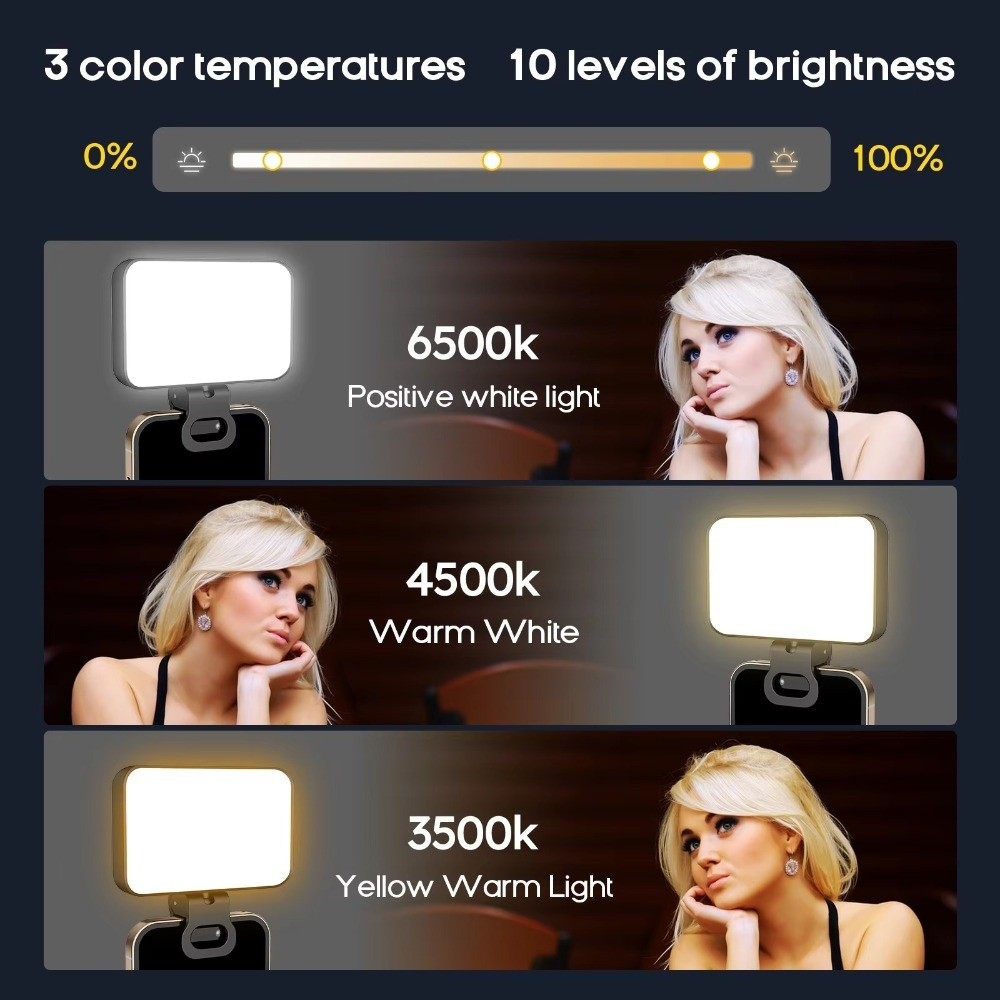 800/1000mAh LEDセルフィーライト 3モード U - Photography Using Lighting のレビューと価格