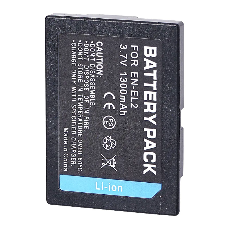 EN-EL2 カメラバッテリー 1300mAh 3.7V 充 - Nikon Camera D3500 のレビューと価格