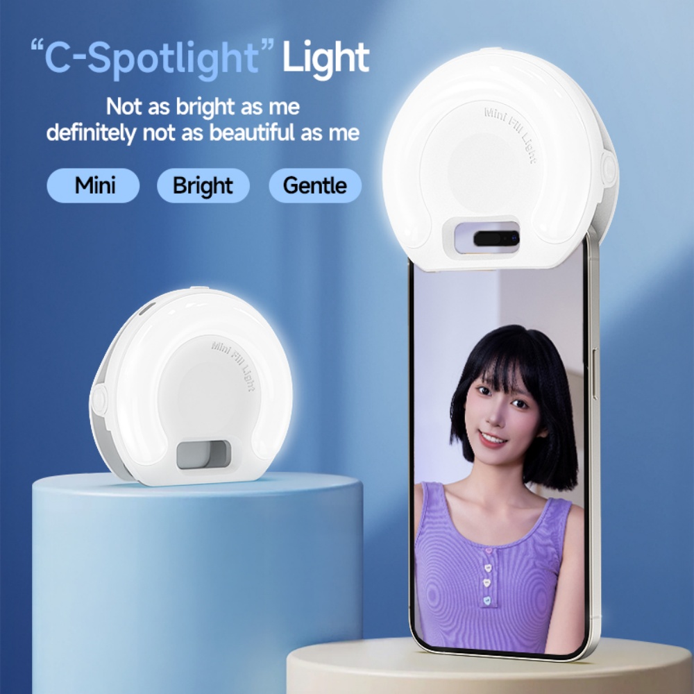 D7 ポータブルマカロンカラー携帯電話ライト写真とビデオスプ - Photography Lighting Spotlight のレビューと価格